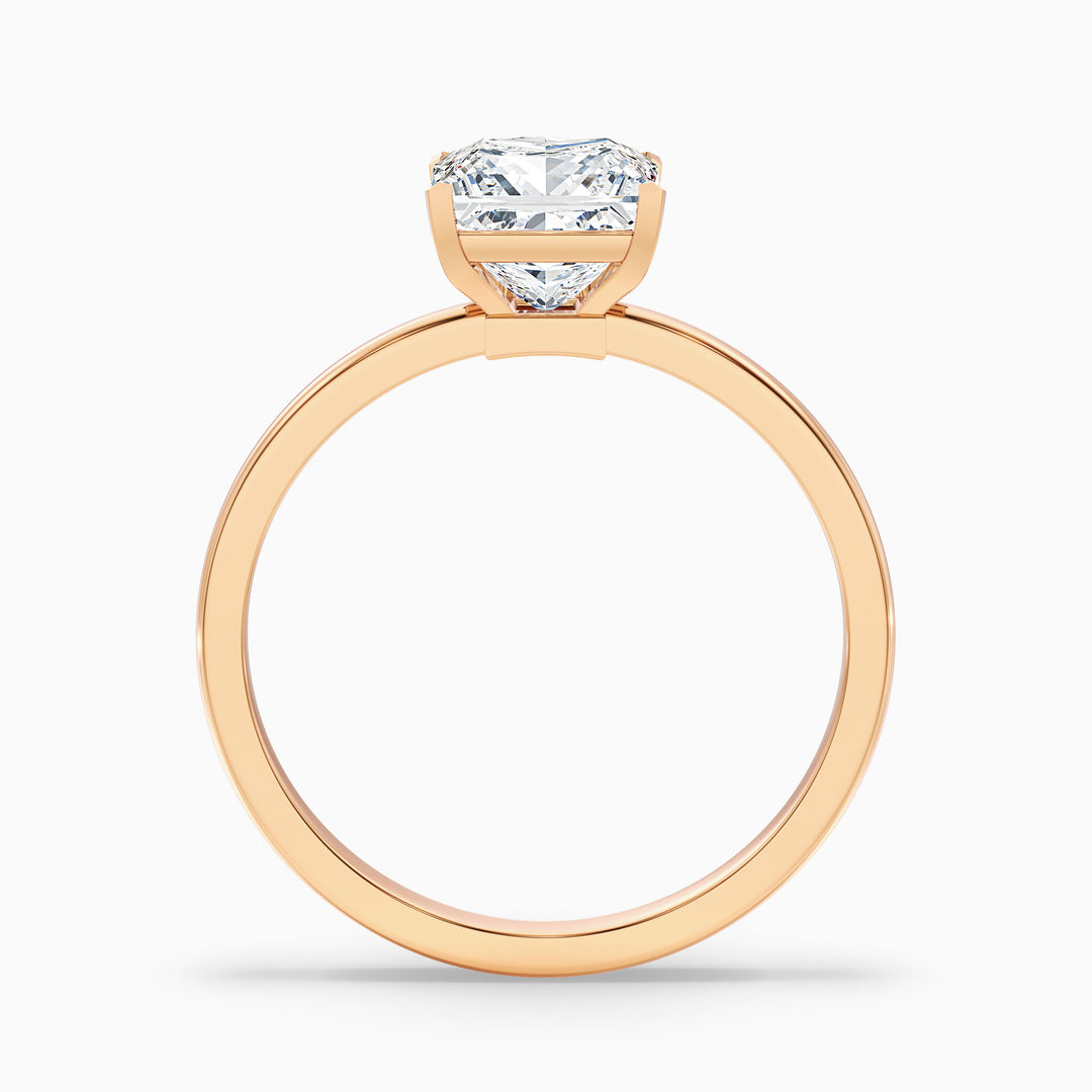 Laurence Princess Cut Low Profile Solitaire Lab Grown Diamond Ring