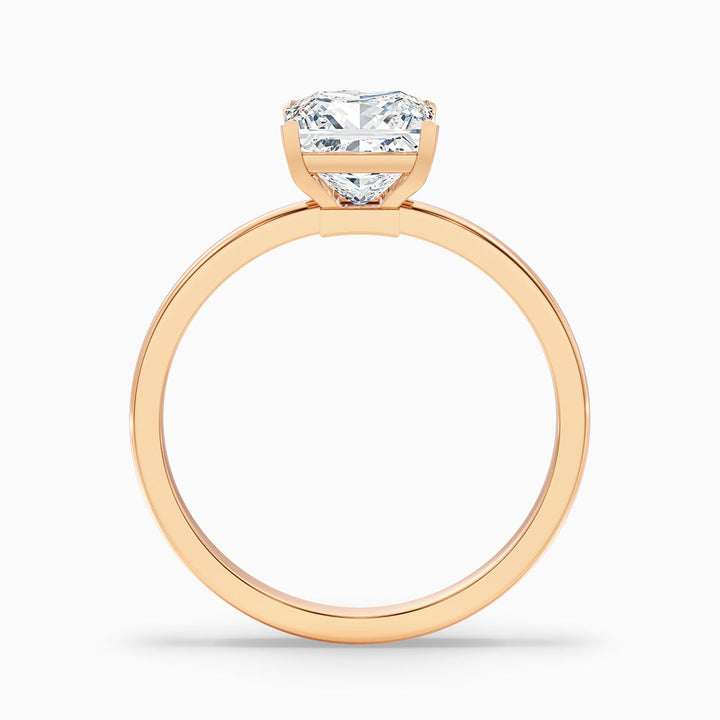 Laurence Princess Cut Low Profile Solitaire Lab Grown Diamond Ring