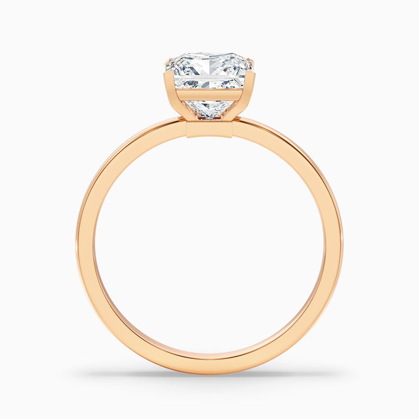 Laurence Princess Cut Low Profile Solitaire Lab Grown Diamond Ring