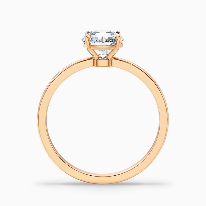Jacob Round Cut Low Profile Solitaire Lab Grown Diamond Ring