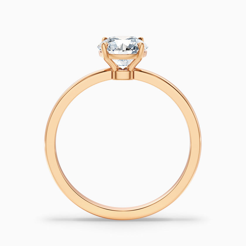 Jacob Round Cut Low Profile Solitaire Lab Grown Diamond Ring