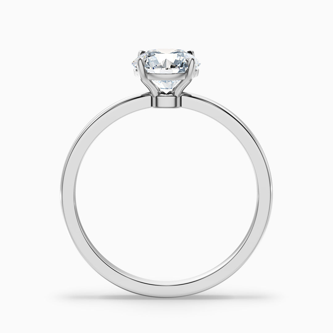 Jacob Round Cut Low Profile Solitaire Lab Grown Diamond Ring