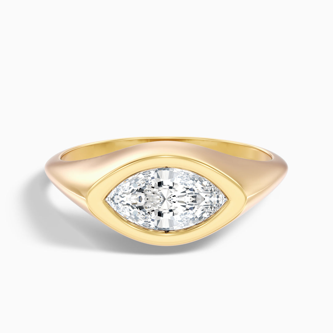 Fortuna Marquise East West Bezel Lab Grown Diamond Ring