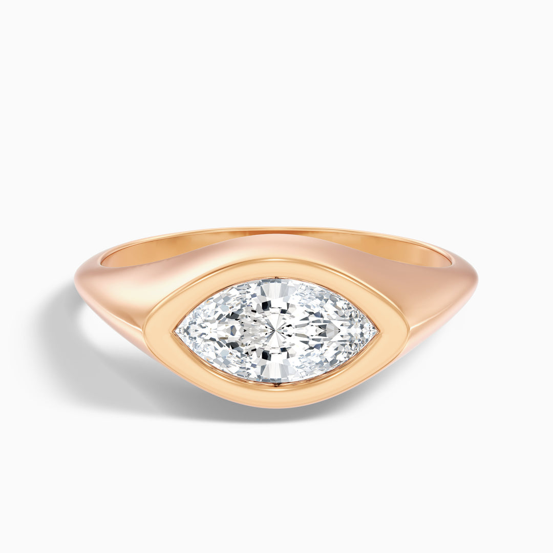 Fortuna Marquise East West Bezel Lab Grown Diamond Ring