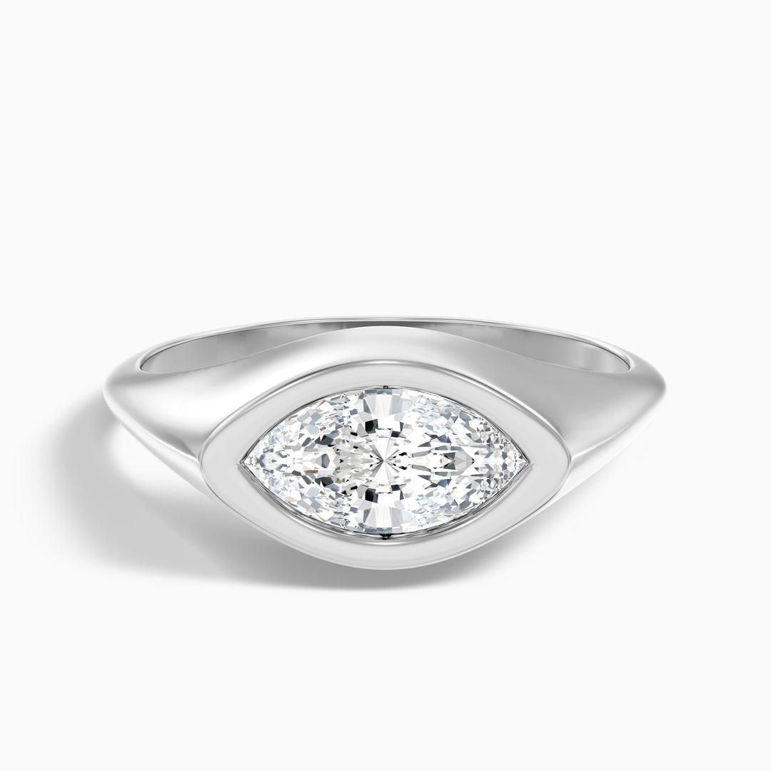 Fortuna Marquise East West Bezel Lab Grown Diamond Ring