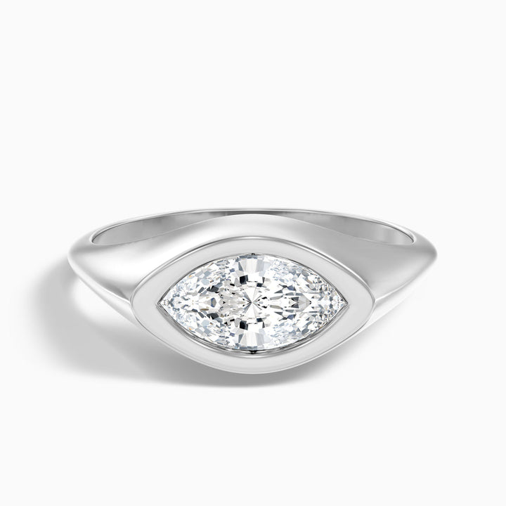 Fortuna Marquise East West Bezel Lab Grown Diamond Ring