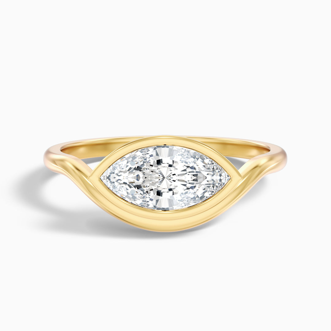 Lina Marquise East West Bezel Lab Grown Diamond Ring