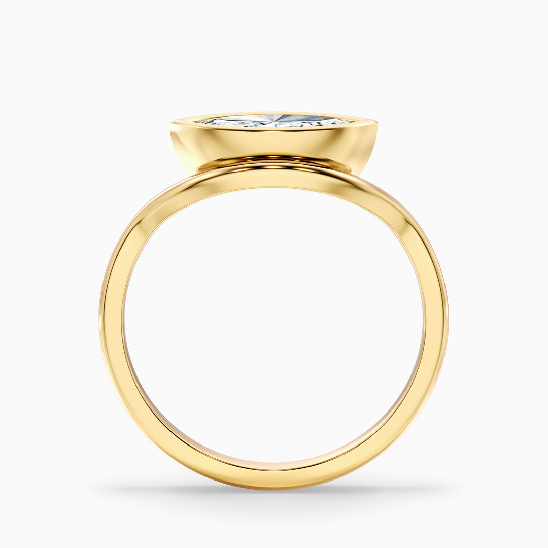 Lina Marquise East West Bezel Lab Grown Diamond Ring
