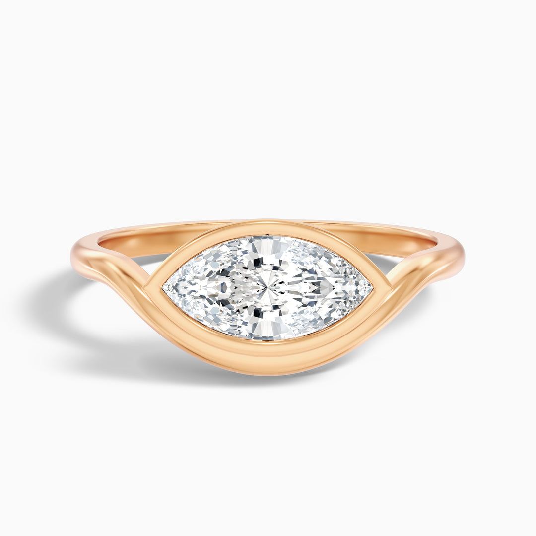 Lina Marquise East West Bezel Lab Grown Diamond Ring