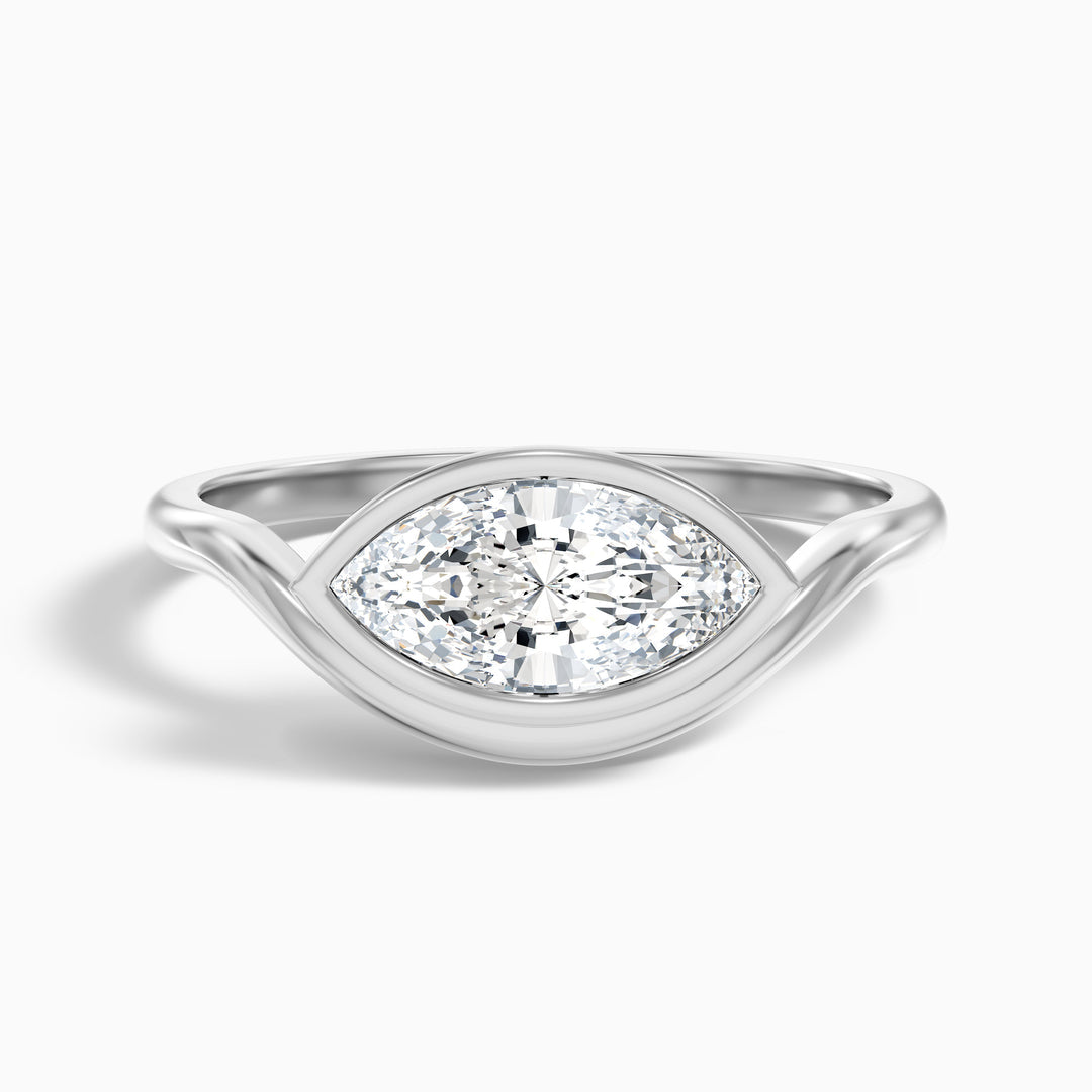 Lina Marquise East West Bezel Lab Grown Diamond Ring