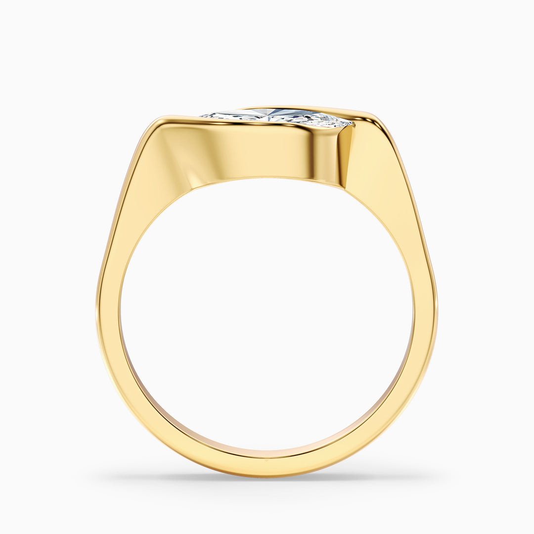 Vira Marquise East West Half Bezel Lab Grown Diamond Ring