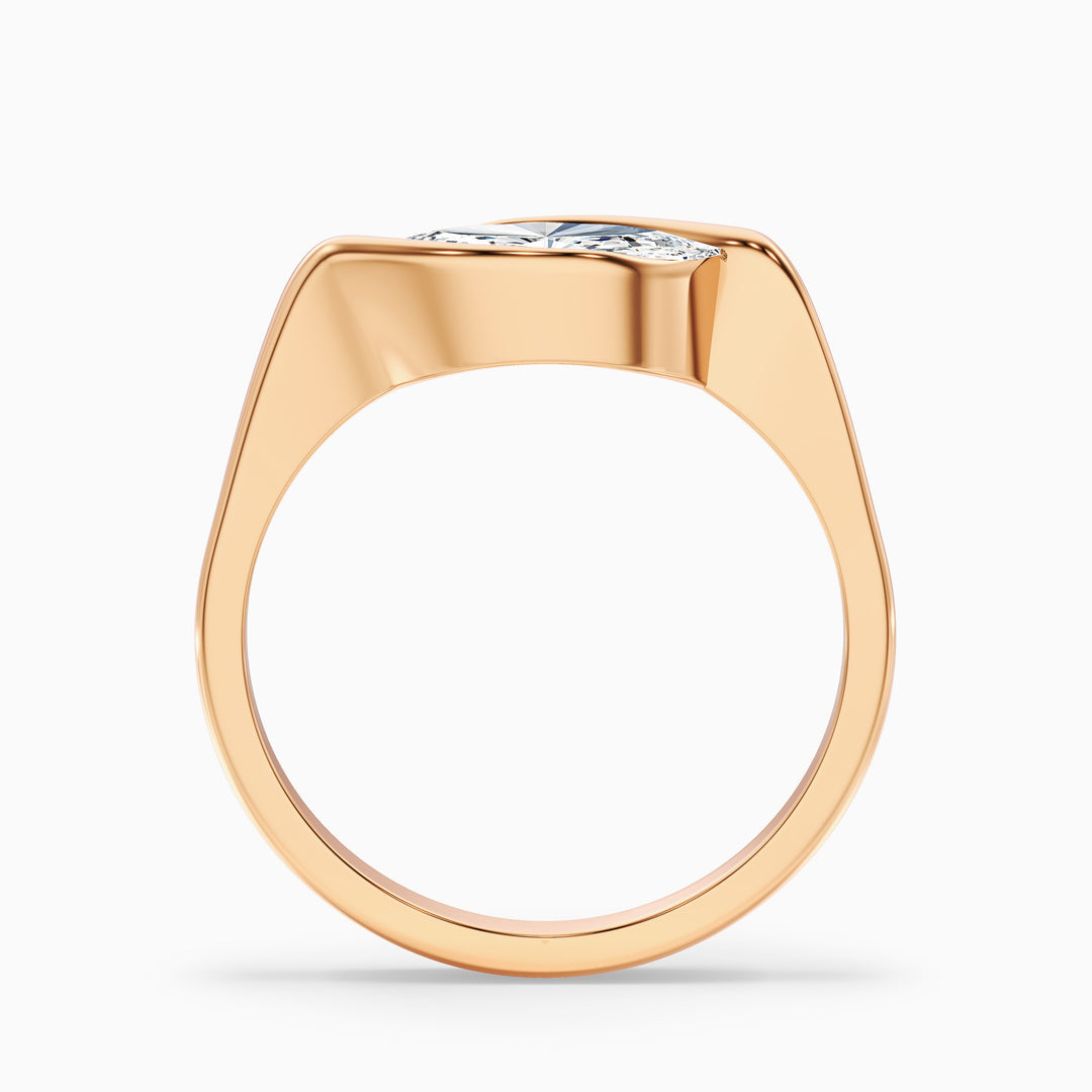 Vira Marquise East West Half Bezel Lab Grown Diamond Ring