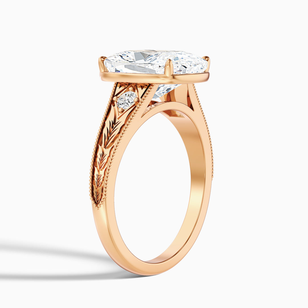 Neela Cushion Cut Lab Grown Diamond Ring