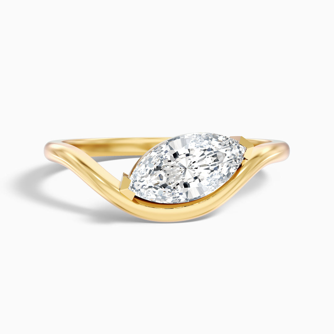 Vedette Marquise Cut East West Lab Grown Diamond Ring