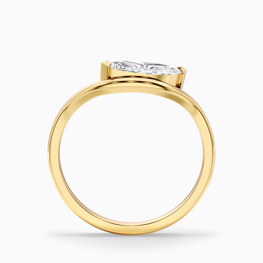 Vedette Marquise Cut East West Lab Grown Diamond Ring