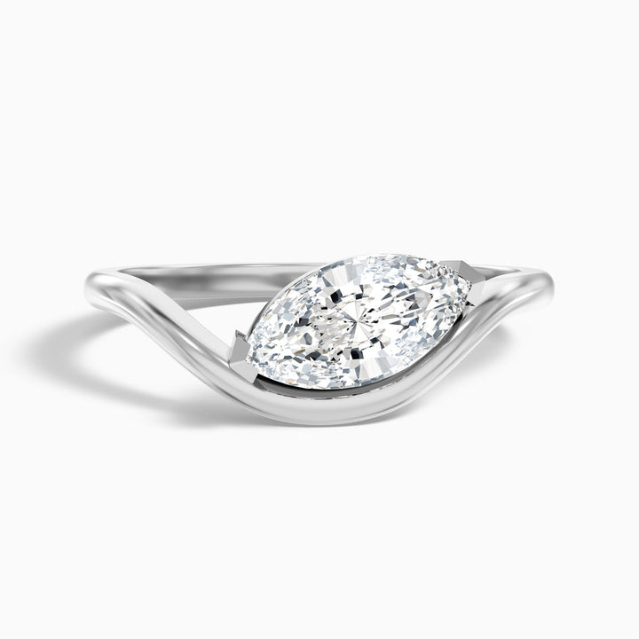 Vedette Marquise Cut East West Lab Grown Diamond Ring