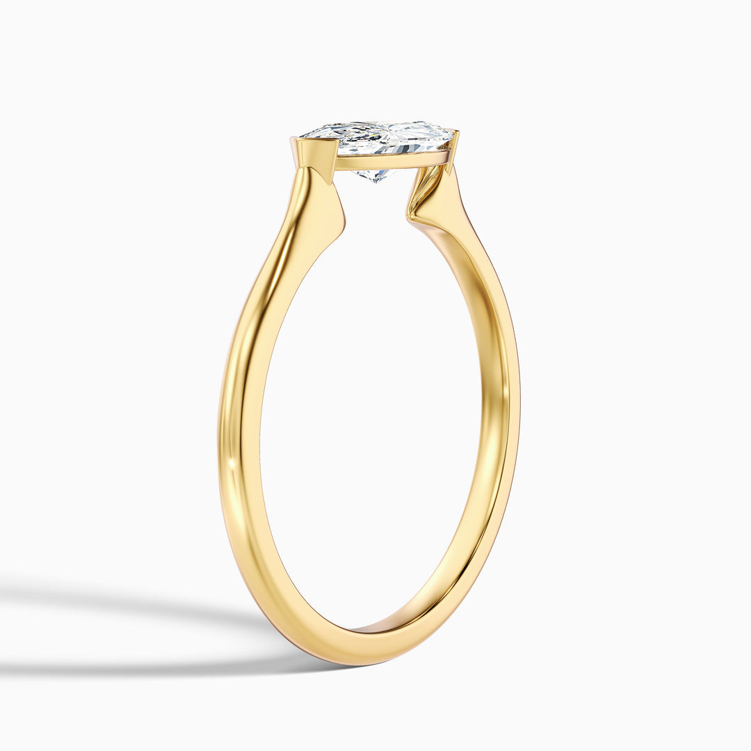 Jemini Marquise East West Lab Grown Diamond Engagement Ring