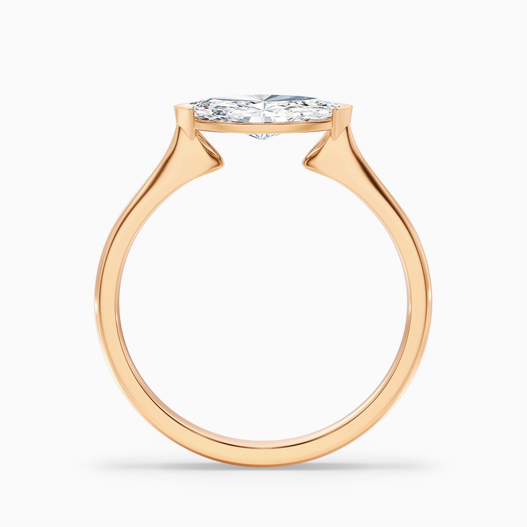 Jemini Marquise East West Lab Grown Diamond Engagement Ring