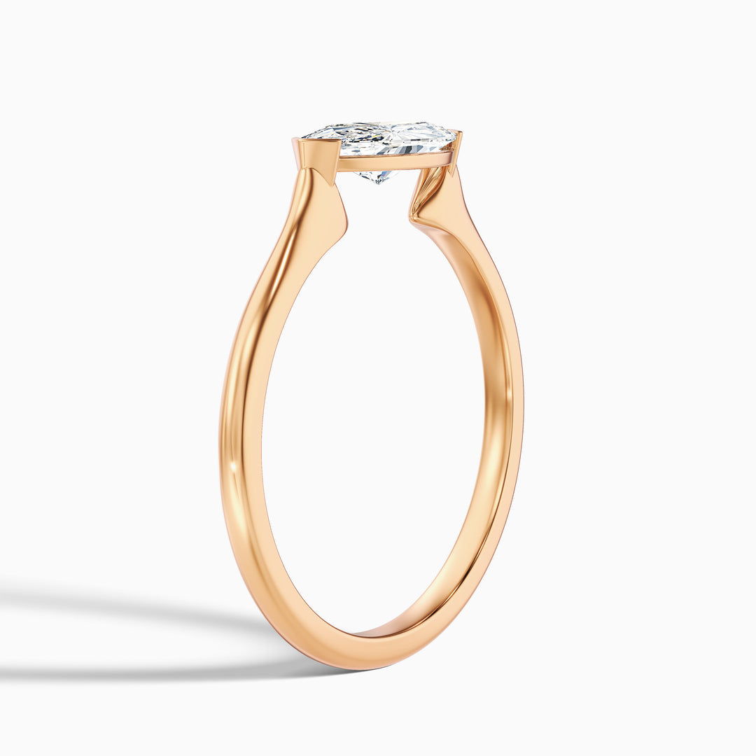 Jemini Marquise East West Lab Grown Diamond Engagement Ring