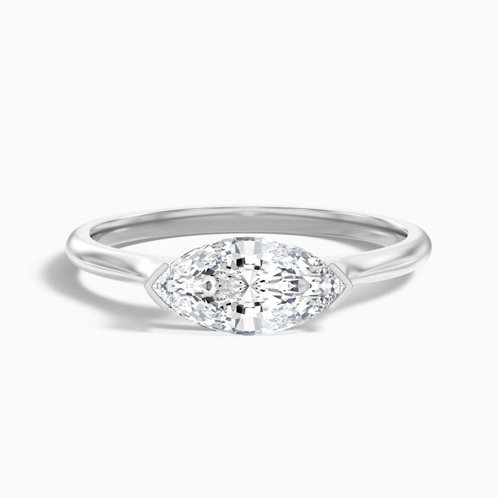 Jemini Marquise East West Lab Grown Diamond Engagement Ring