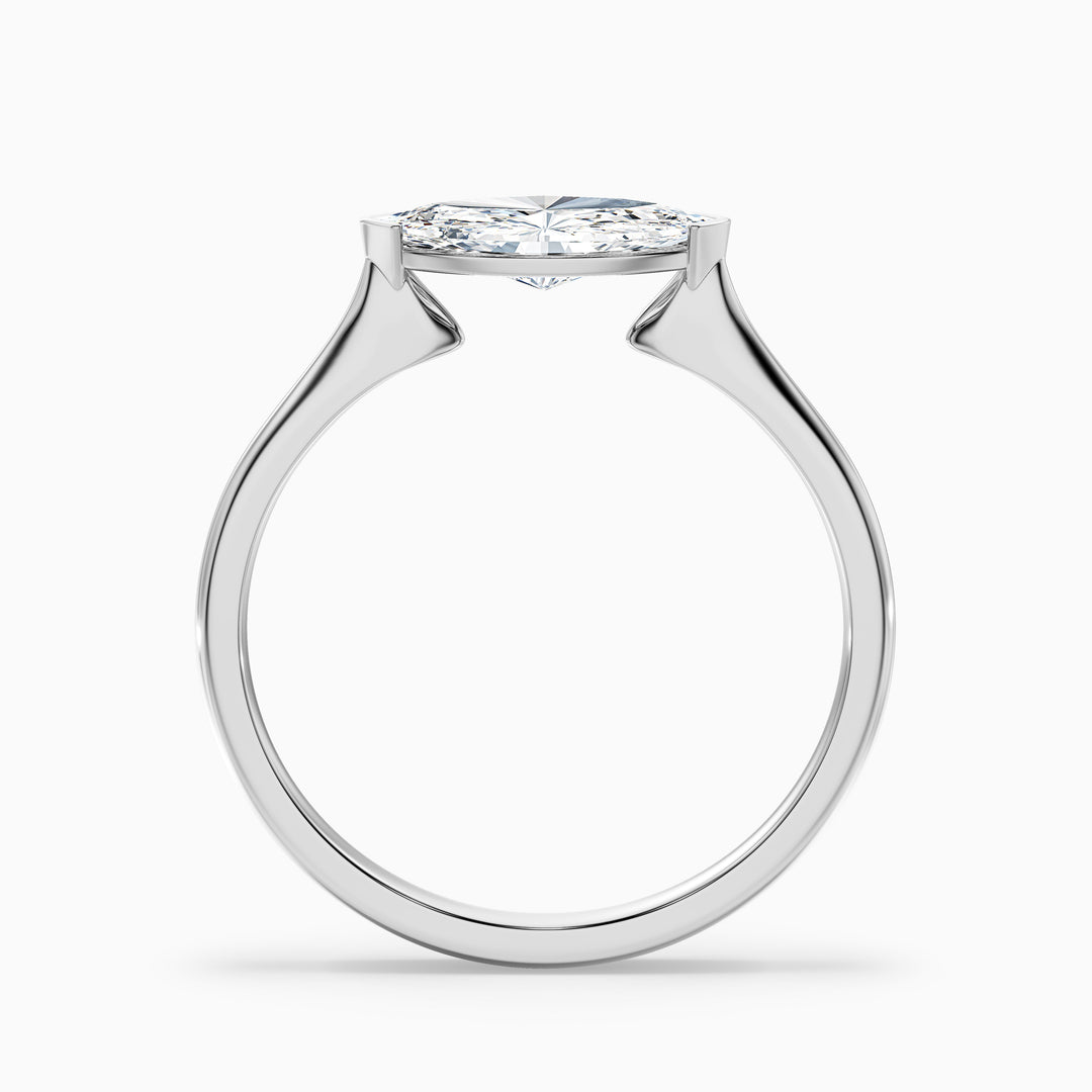 Jemini Marquise East West Lab Grown Diamond Engagement Ring