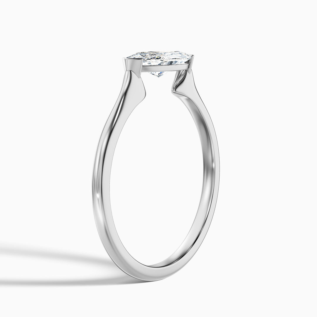 Jemini Marquise East West Lab Grown Diamond Engagement Ring