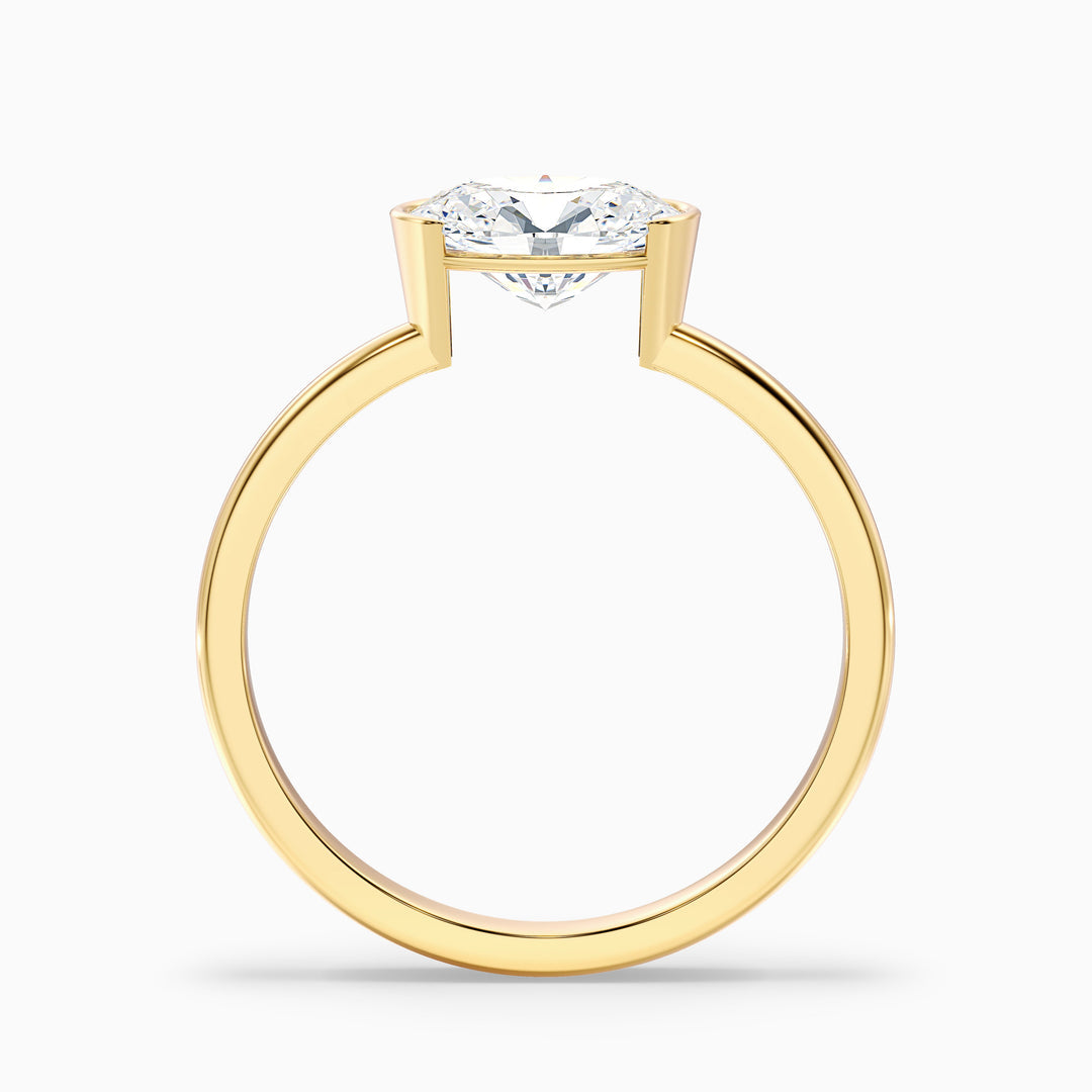 Nefta Oval Cut East West Lab Grown Diamond Ring