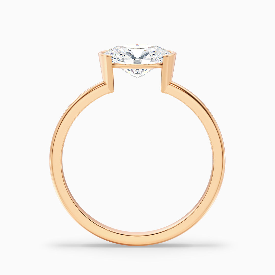 Nefta Oval Cut East West Lab Grown Diamond Ring