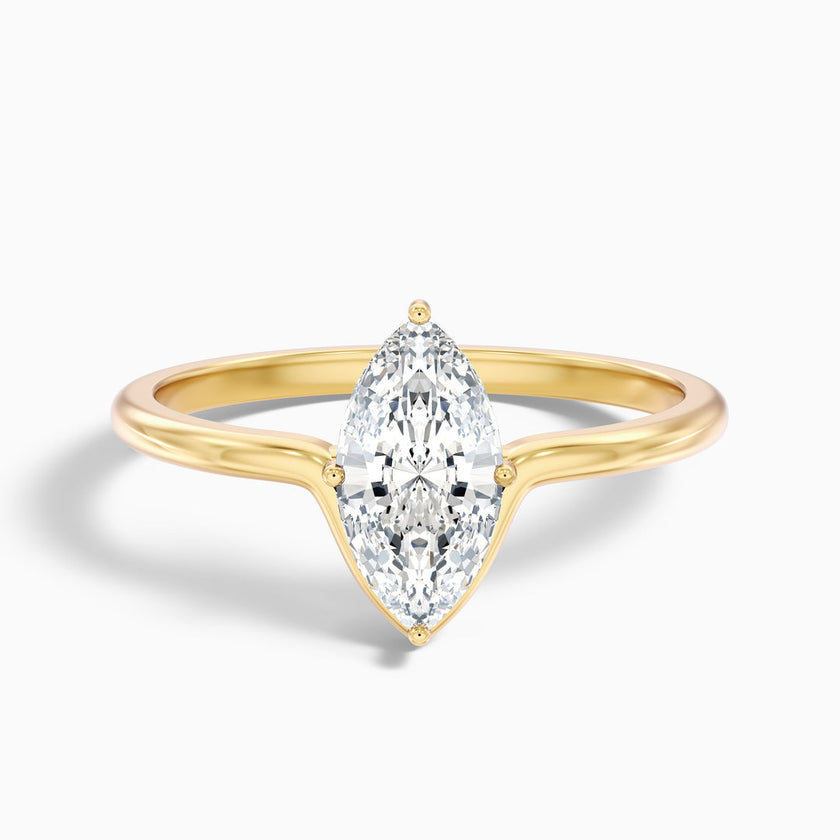 Lepidus Marquise Cut Solitaire Designer Lab Grown Diamond Ring