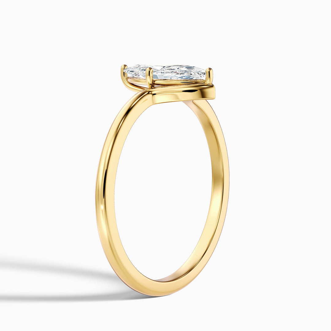 Lepidus Marquise Cut Solitaire Designer Lab Grown Diamond Ring