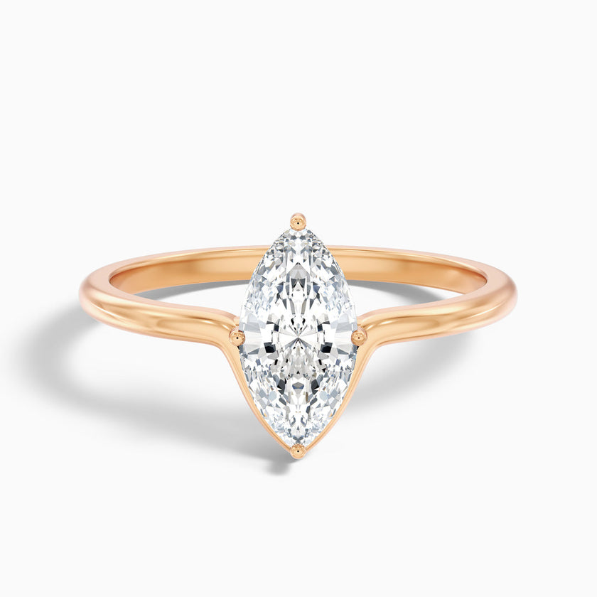 Lepidus Marquise Cut Solitaire Designer Lab Grown Diamond Ring