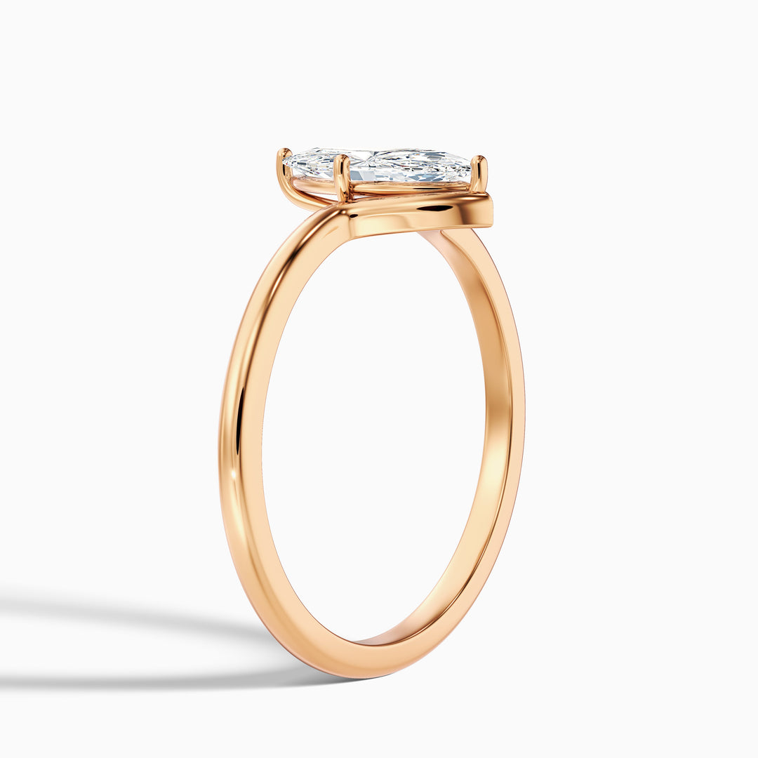 Lepidus Marquise Cut Solitaire Designer Lab Grown Diamond Ring