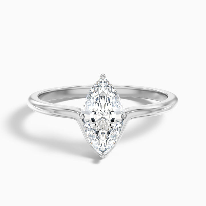 Lepidus Marquise Cut Solitaire Designer Lab Grown Diamond Ring