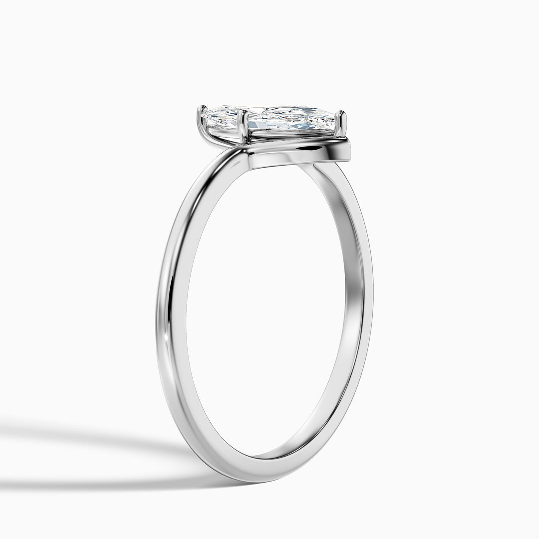 Lepidus Marquise Cut Solitaire Designer Lab Grown Diamond Ring