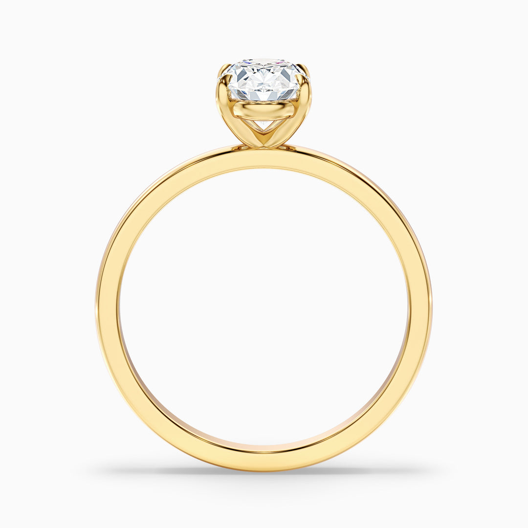 Jemima Oval Cut Solitaire Lab Grown Engagement Ring