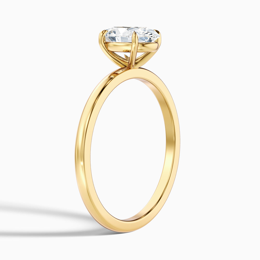 Jemima Oval Cut Solitaire Lab Grown Engagement Ring