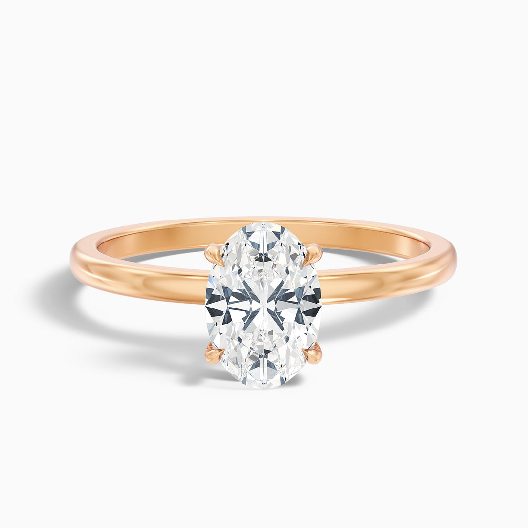Jemima Oval Cut Solitaire Lab Grown Engagement Ring