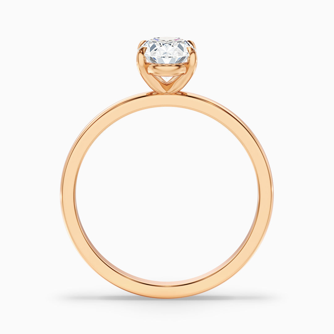 Jemima Oval Cut Solitaire Lab Grown Engagement Ring