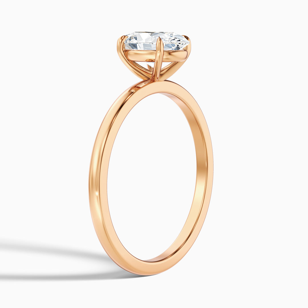 Jemima Oval Cut Solitaire Lab Grown Engagement Ring