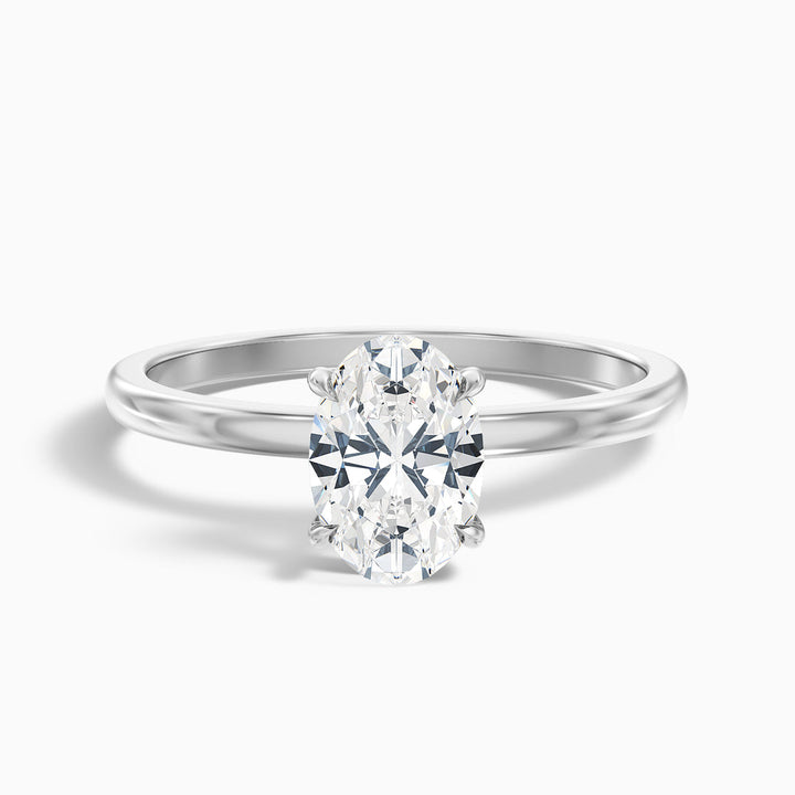 Jemima Oval Cut Solitaire Lab Grown Engagement Ring