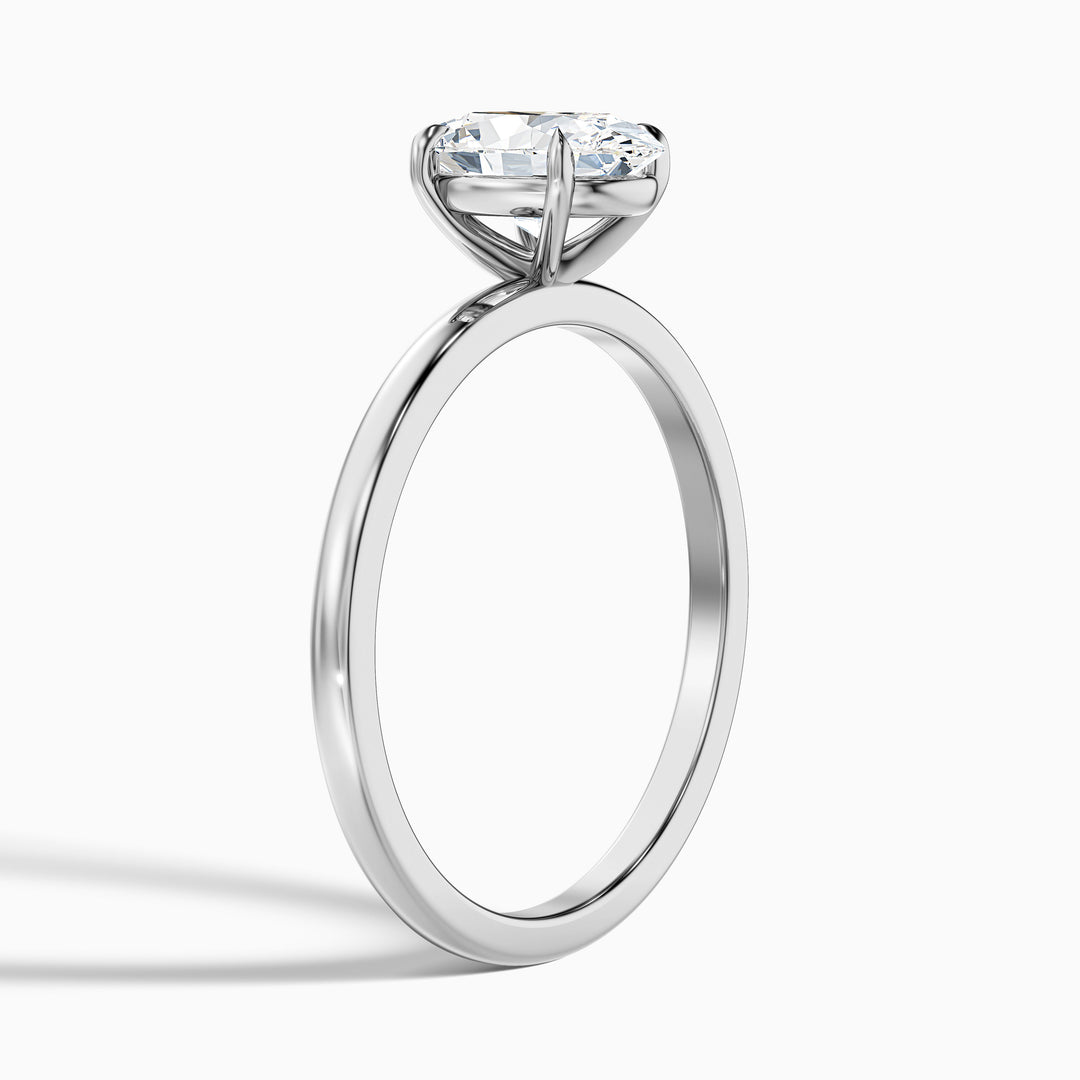 Jemima Oval Cut Solitaire Lab Grown Engagement Ring