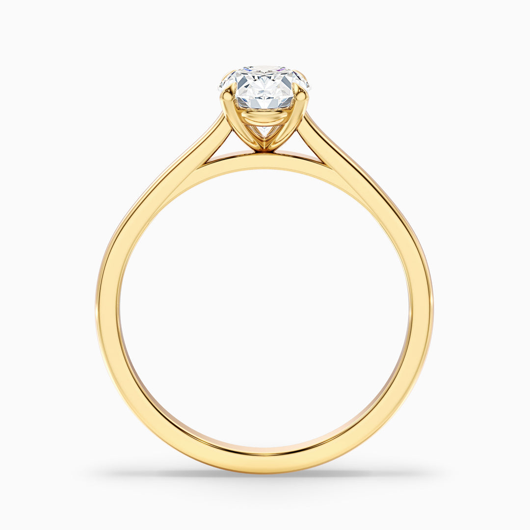 Vina Oval Solitaire Lab Grown Engagement Ring