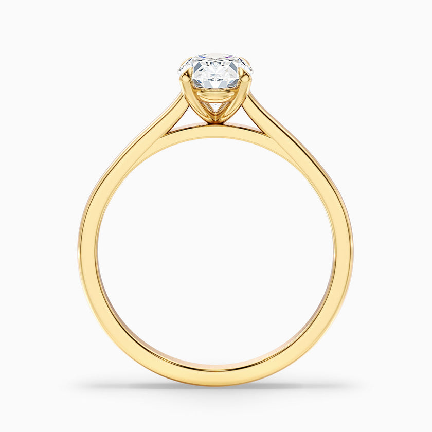 Vina Oval Solitaire Lab Grown Engagement Ring