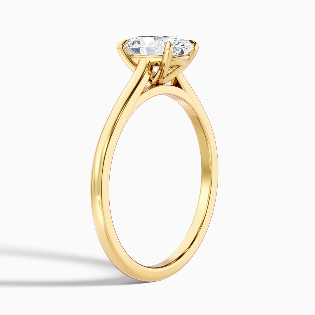 Vina Oval Solitaire Lab Grown Engagement Ring