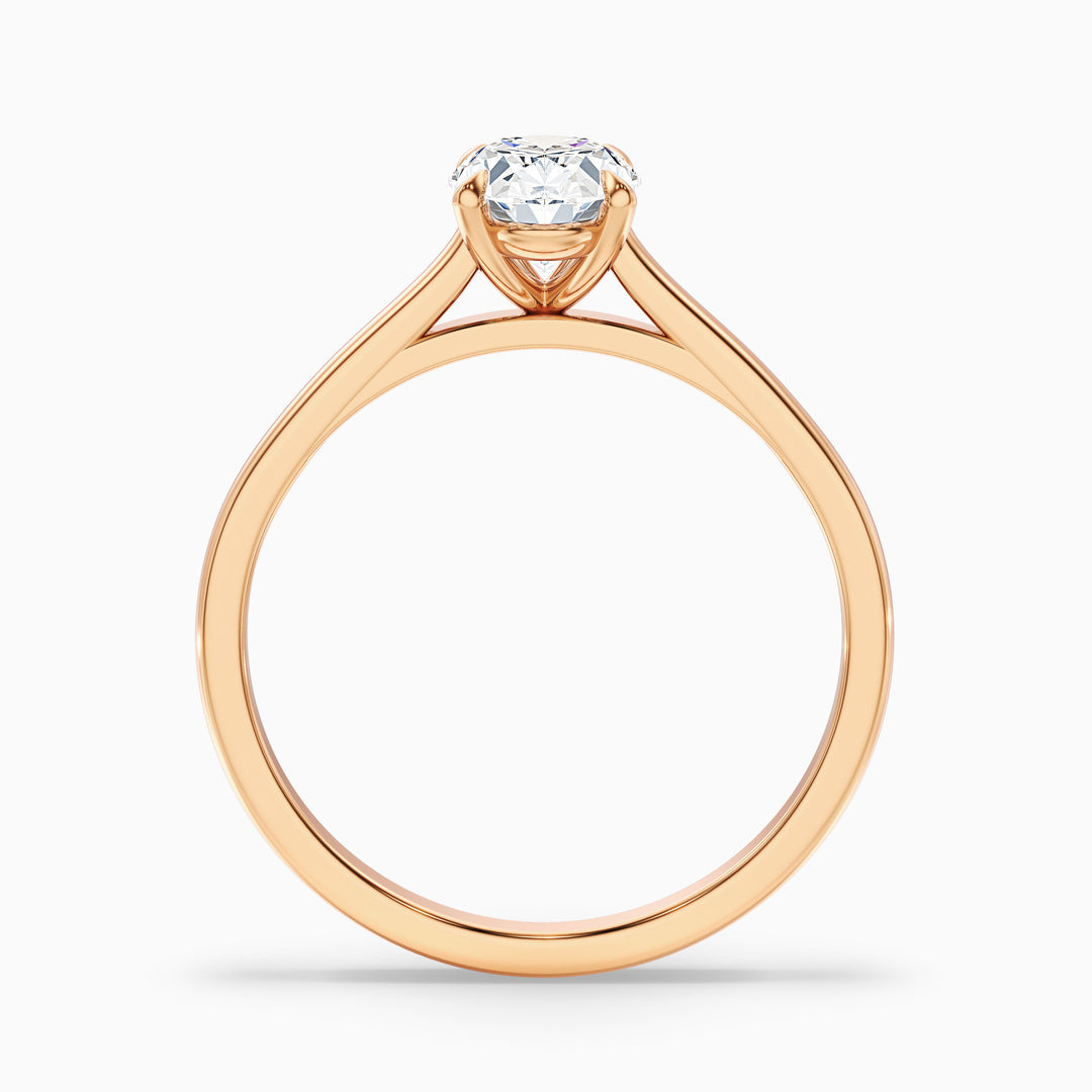 Vina Oval Solitaire Lab Grown Engagement Ring