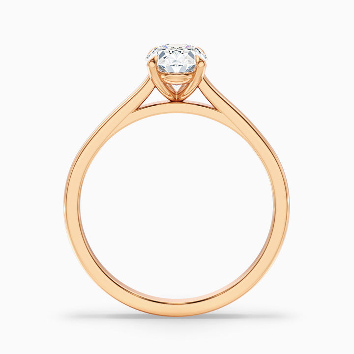 Vina Oval Solitaire Lab Grown Engagement Ring