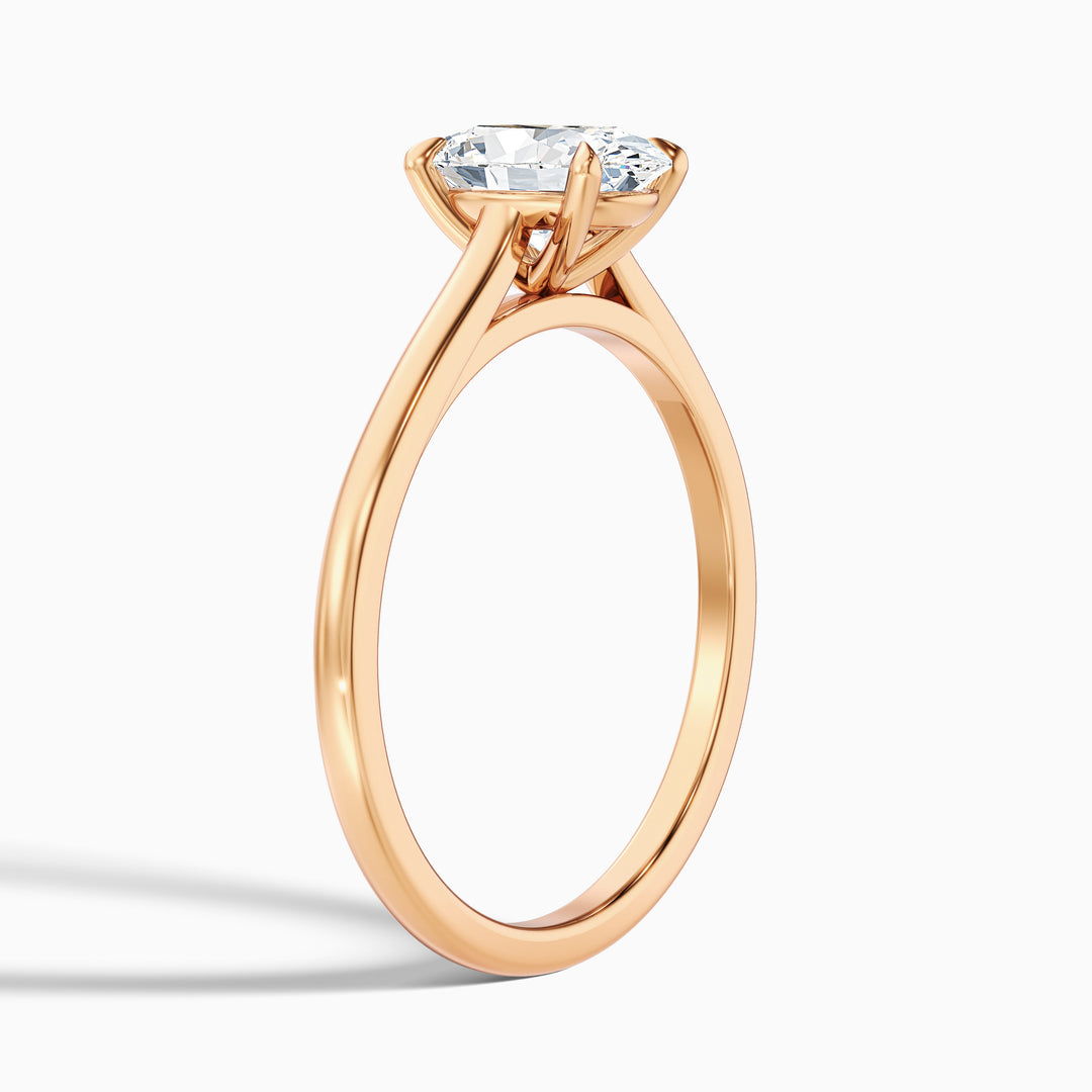 Vina Oval Solitaire Lab Grown Engagement Ring