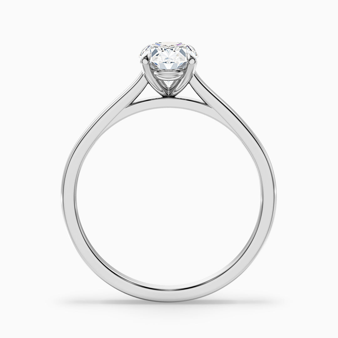 Vina Oval Solitaire Lab Grown Engagement Ring