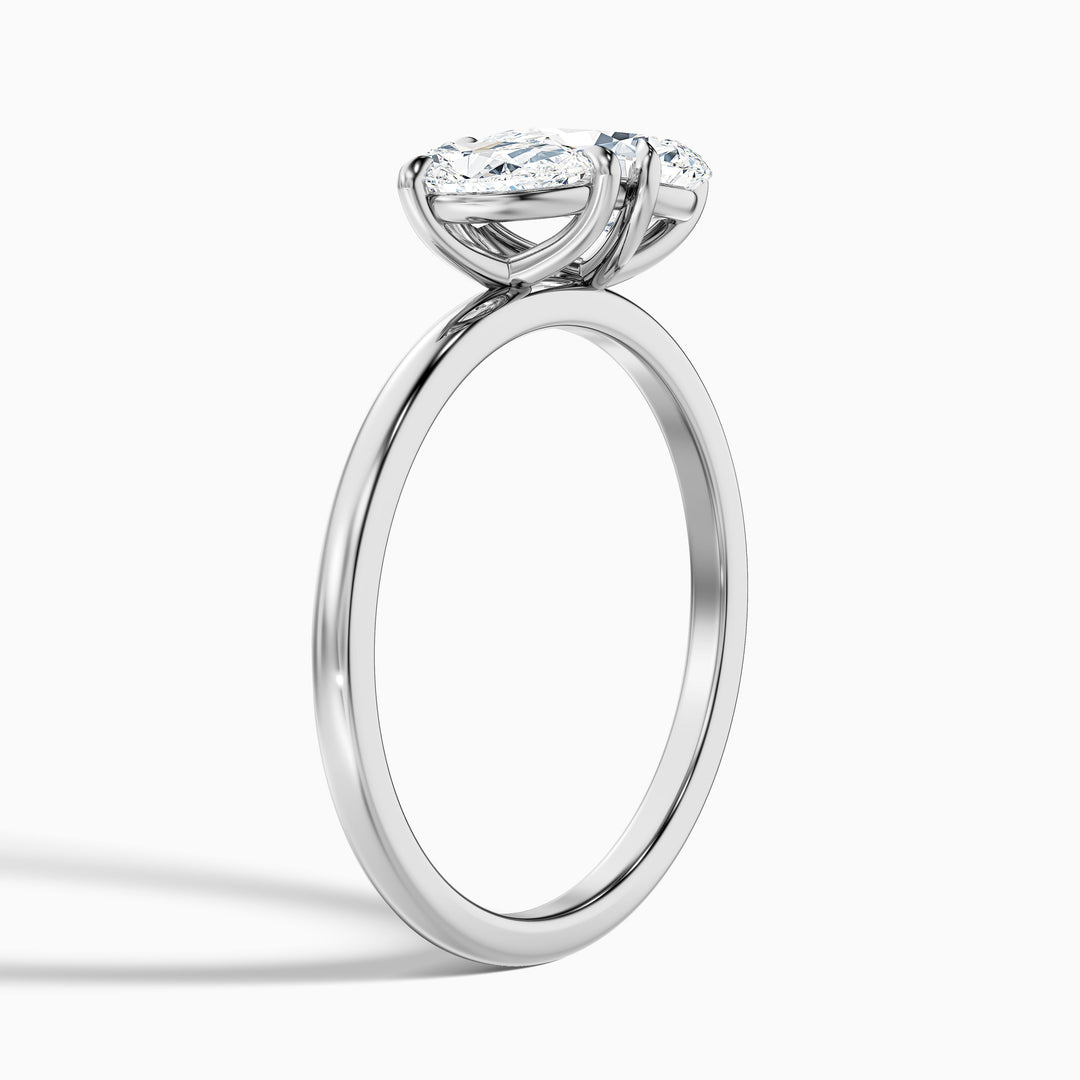 Jenner Toi Et Moi Engagement Ring With Both Pear Two Stone Lab Grown Diamond
