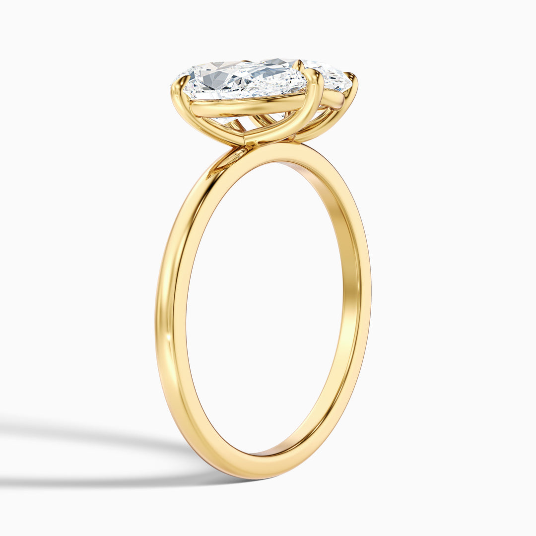 Clare Toi Et Moi Ring in  With Pear and Oval Two Stone Lab Grown Diamond